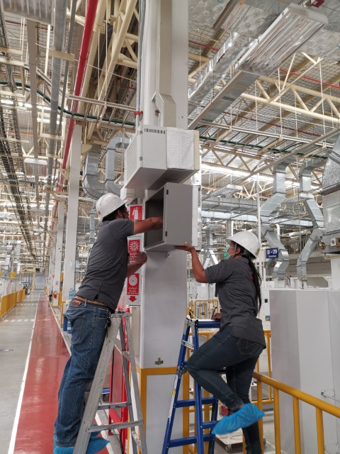 Installation Wall Rack Network